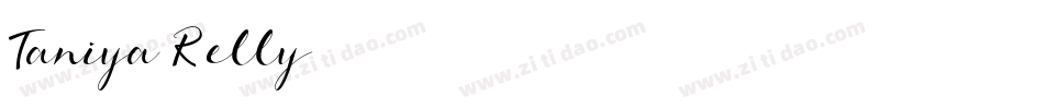 Taniya Relly字体转换